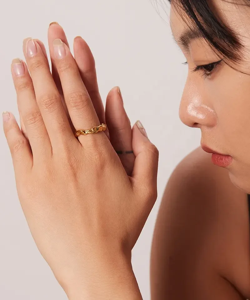 Robin-18 karat guldbelagt ring